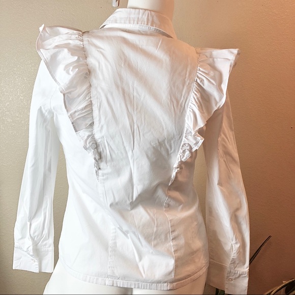 Olivia Culpo x Le Tote || NWOT Ruffle Blouse - Picture 6 of 7